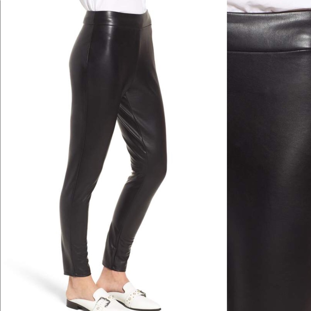 High Waist Faux Leather Leggings Leith - Picture 4 of 7